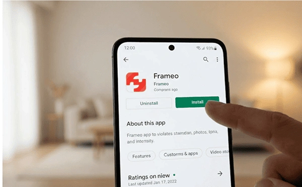 Download the Frameo App