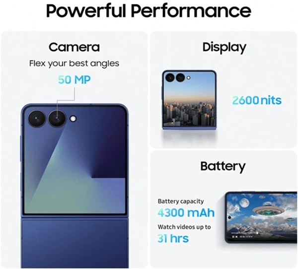 Samsung Galaxy Z Flip7 5 G product info and reviews